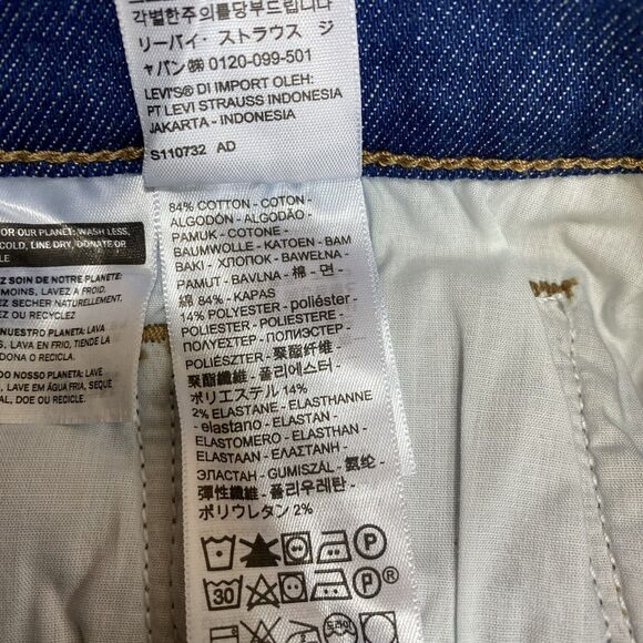 Levi's Classic Straight Jeans Women 27x30 Blue Preppy Mid Rise American Denim - Picture 6 of 13